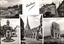 CPSM Autun Souvenir d'Autun 