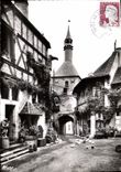 CPSM Bourbon Lancy Thermal S et L Le Beffroi et la Maison de Bois 
