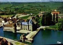 CPSM La Clayette Vue aerienne Le Chateau 