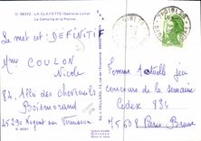 CPSM La Clayette Saone et Loire Le Camping et la Piscine 