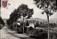 CPSM Couches les Mines S & L Chateau de Marguerite de Bourgogne et vue generale 
