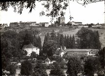 CPSM Semur en Brionnais S et Le Le chateau de la Vallee et vue generale 
