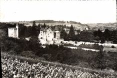 CPSM Couches Saone et Loire Paysage sur le Chateau et le Pays 