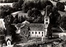 CPSM St Christopphe en Brionnais S et L Vue aerienne L'Eglise 