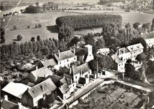 CPSM En Avion au Dessus De Saint Remy S et L L'Eglis St Remy Les Ecoles 