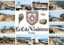 CPSM LA COTE VENDEENNE Croix-de-vie Fromentine Longeville jard Noirmoutier Tranche sur mer