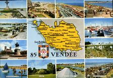 CPSM VENDEE Bretignolles-sur-Mer Talmont Saint-Gilles Croix de vie Aiguillon sur mer Roche sur Yon