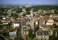 CPSM ST FULGENT L'Eglise et le centre du bourg 