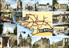 CPSM circuit SUD VENDEEN Niort venise verte luçon La Rochelle Mervent Maillezais
