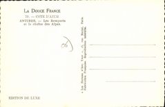 CPA COTE D'AZUR ANTIBES Les Remparts et la chaine des Alpes