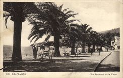 CPA GOLFE JUAN Le Boulevard de la Plage 