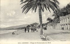 CPA CANNES Plage et Promenade du Midi 