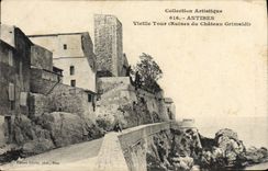CPA ANTIBES Vieille Tour Ruines du Chateau Grimaldi 