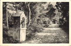 CPA Cap d'Antibes chemin du calvaire a la groupe 