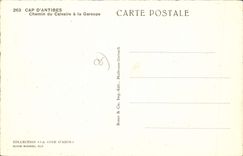 CPA Cap d'Antibes chemin du calvaire a la groupe