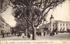 CPA CANNES Le Casino et les Allees 
