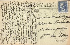 CPA SAINT JEAN CAP FERRAT vue sur les montognes de la corniche