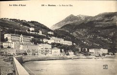 CPA La cote d’azur Menton la baie de l’Est 