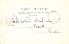 CPA De la cote d’azur recevez mes salutations cheval