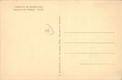 CPA Abbaye de roseland avenue de FABRON NICE