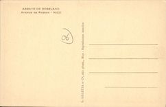 CPA Abbaye de roseland avenue de FABRON NICE