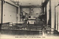 CPA Institut Jeanne de France rue paul Derosslede NICE 
