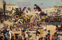 CPA Carnaval de NICE XLIV char tout aux sports 