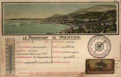 CPA Le panorama de Menton 