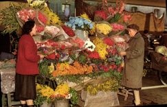 CPA Nice le Marché au Fleurs du Cours Soleya 
