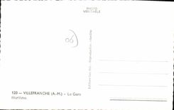 CPA Villefranche A M la Gare Maritimes