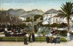 CPA Menton le Jardin public et le casino 