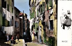 CPA Nice un coin de la Vieille ville 