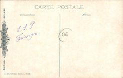 CPA Menton les rochers Rouges Frontiere Italienne 