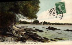 CPA Golfe Juan vue prise au Bord de la mer 