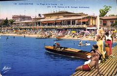 CPA Juan les Pins la plage et le casino 