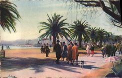 CPA Cote d'Azur Cannes promenade de la Croisette 