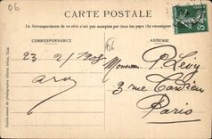 CPA Carnaval de Nice 1908 char de S N Carnaval XXXVI