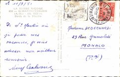 CPA La Suisse Nicole St Martin Vesubie Bords de la Vesubie 