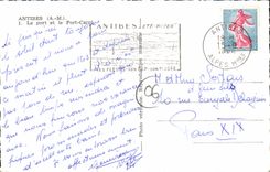 CPA Antibes Le Pont et le Fort Carre