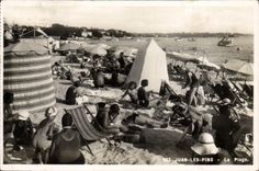 CPA Juan les Pins La Plage 