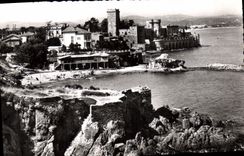 CPA La Cote d'Aur la Napoule la plage et le chateau 