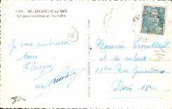 CPA Villefranche sur mer la gare maritime et l'escadre 