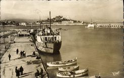 CPA Cote d'Azur Antibes le port et le Fort Carre 