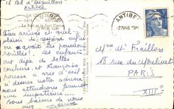 CPA Cote d'Azur Antibes le port et le Fort Carre