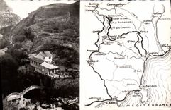 CPA La Cote d'Azur plan de l'Excursion du Saut du Loup 