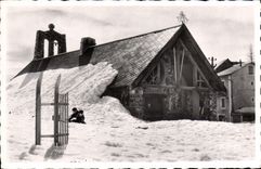 CPA Valberg Chapelle Notre Dame des Neiges en hiver 