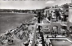 CPA Menton la piscine du casino la Promenade et la plage 