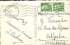 CPA Menton la Vieille ville et la Boulevard de Garavan 