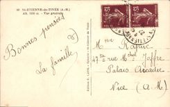 CPA St Etienne de Tinee vue generale