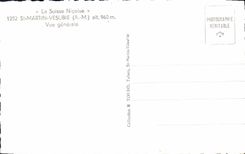 CPA La Suisse Nicoise St Martin Vesubie Vue generale